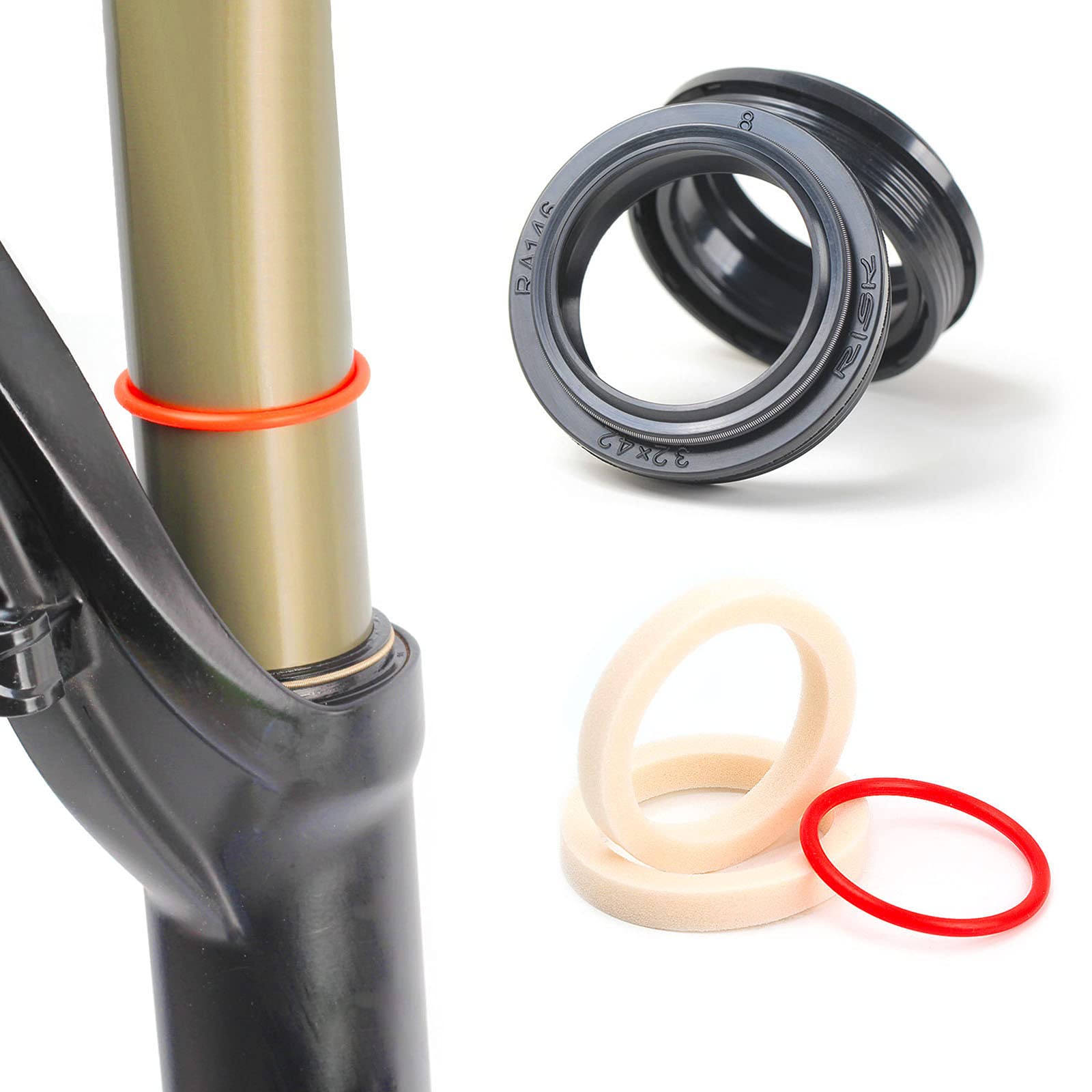Amazon | SM SunniMix 自転車フロントフォークダストシール防水